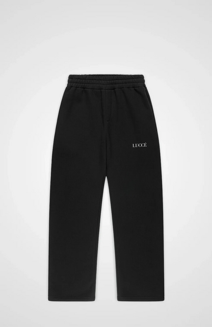 OPEN LEG JOGGER SCHWARZ